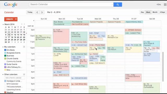 Google calendar